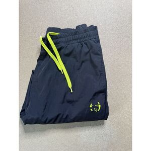 Vintage 80s/90s Sergio Tacchini Pants Men Tracksuit‎ Wind Joggers Sz MED BLACK